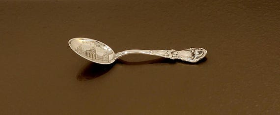 Des Moines Iowa State Capital Sterling Silver Souvenir Spoon by Watson Co.