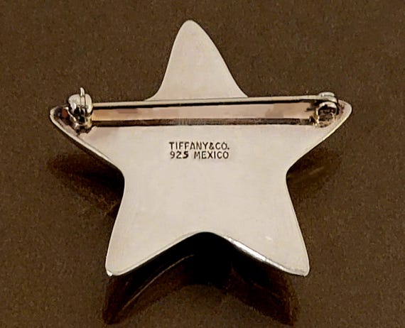 Tiffany & Co. Sterling Silver Star Pin - Etsy