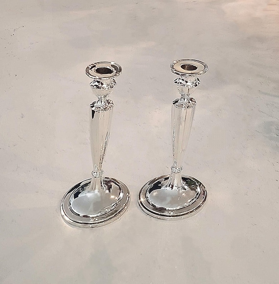 Plymouth by Gorham Pair of Sterling Silver Candlesticks