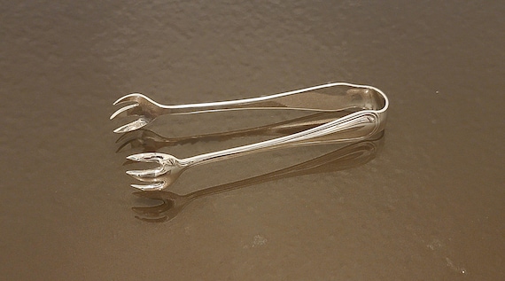 Vintage Birks Sterling Silver Sugar Tongs | Mid-Century Modern Design | Canadian Sterling Silver Serving Piece