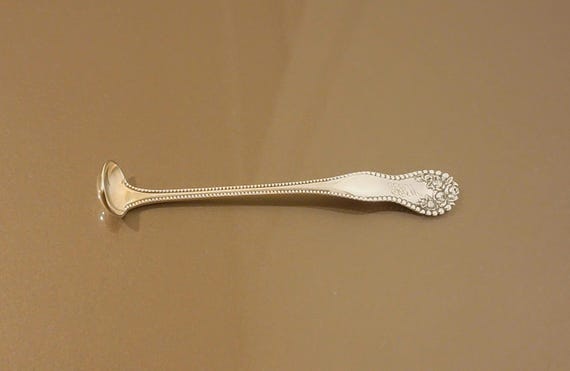 Lancaster by Gorham Sterling Silver Mustard Ladle monogrammed "FBW"