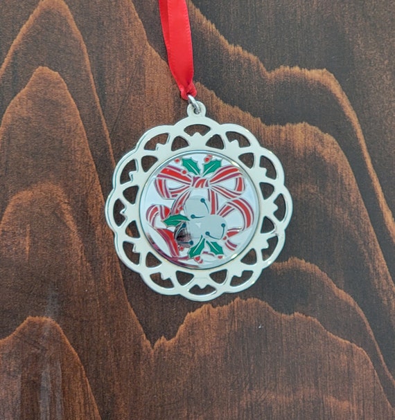 Sterling Silver and Enamel Lunt 1988 Silver Bells Ornament