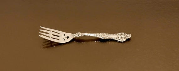 Salad Fork - Old Orange Blossom by Alvin Sterling Silver