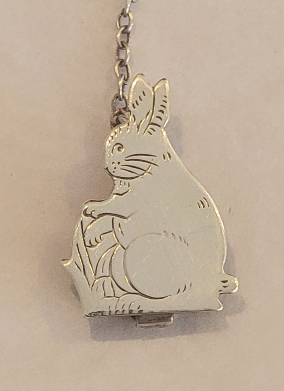 Sterling Silver Rabbit Bib Clip