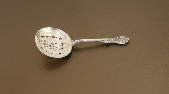 Pierced Bon Bon Spoon - King Edward by Gorham Sterling Silver