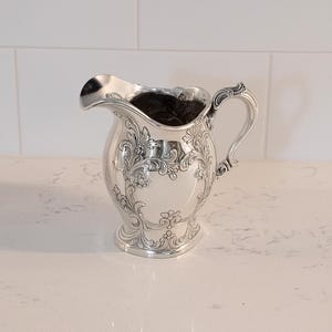 Gorham Floral Sterling Silver Creamer circa 1905