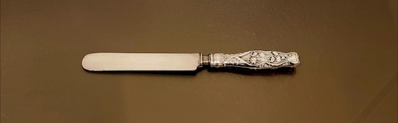Knife - Silverplated Blade - Lily of the Valley by Whiting Sterling Handle
