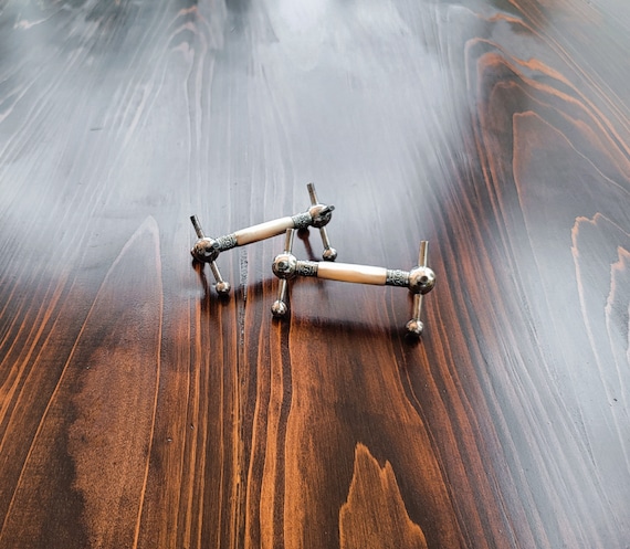 Pair of Silver and Mother-of-Pearl Knife Rests