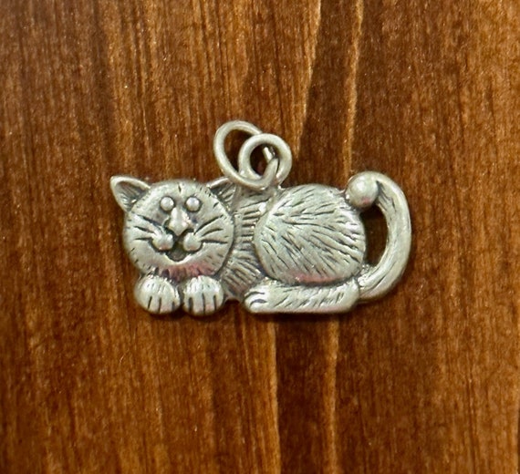 Sterling Silver Cat Charm