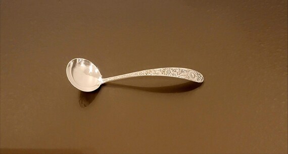 Cream / Sauce Ladle - Repousse by S. Kirk & Son Sterling Silver