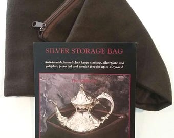 Tarnish Preventive 15x15 Zippered Storage Cloth