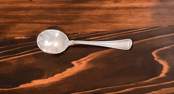 Cream Soup Spoon - Fiddle Thread by Frank Smith Sterling Silver