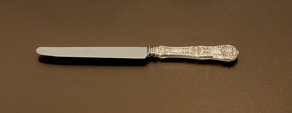 Dinner Knife - English King by Tiffany Sterling Handle