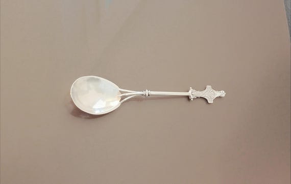 Cat Tails by Whiting Sterling Silver Preserve Spoon