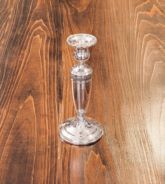 Single Sterling Silver Candlestick by Mueck- Carey Co.