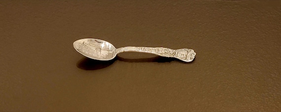 San Francisco YMCA Building Sterling Silver Souvenir Spoon by Watson Co.