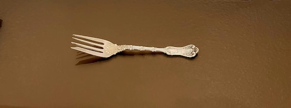 Salad Fork - Mono M - Imperial Queen by Whiting Sterling Silver