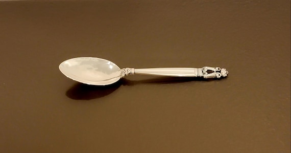 Oval Soup Spoon 7-5/8" - Acorn by Georg Jensen Sterling Silver