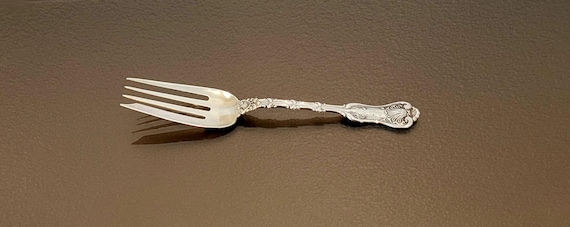 Small Cold Meat Fork - Mono C - Imperial Queen by Whiting Sterling Silver