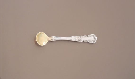 Salt Spoon - Buttercup by Gorham Sterling Silver Gold Wash Bowl