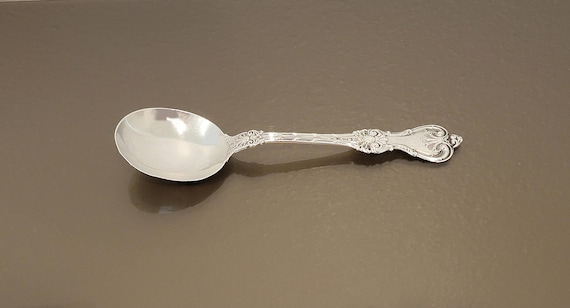 Large Cream Soup (Gumbo) Spoon - King Edward by Whiting Sterling Silver