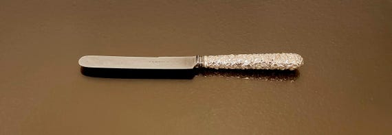 Knife - Full Pattern Handle - Repousse by S. Kirk & Son Sterling Silver