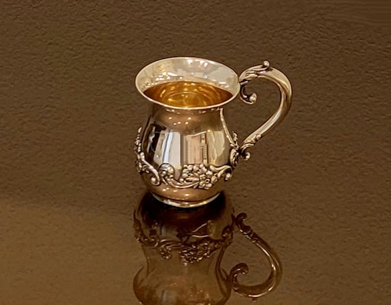 Gorham Sterling Silver Floral Baby Cup