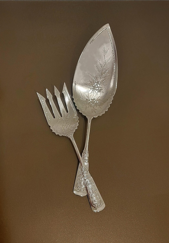 Large Fish Serving Set - Fontainebleau by Gorham Sterling Silver