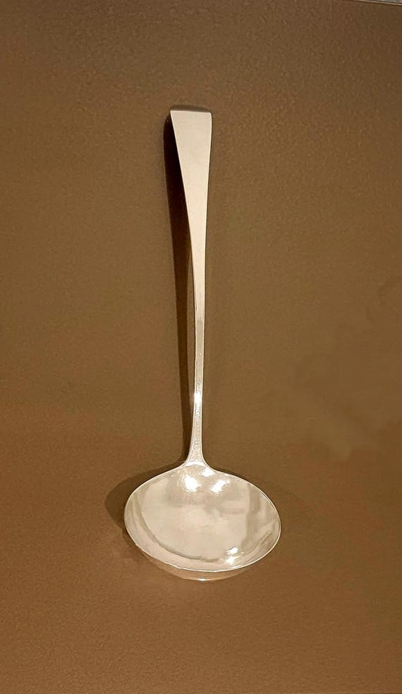Scottish Sterling Silver Soup Ladle circa 1860
