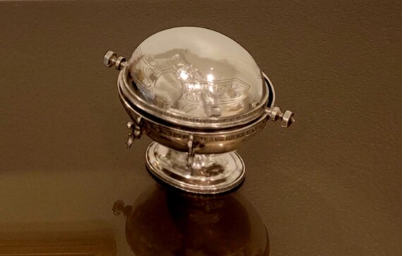 Silver Revolving Top Butter Serving Dome