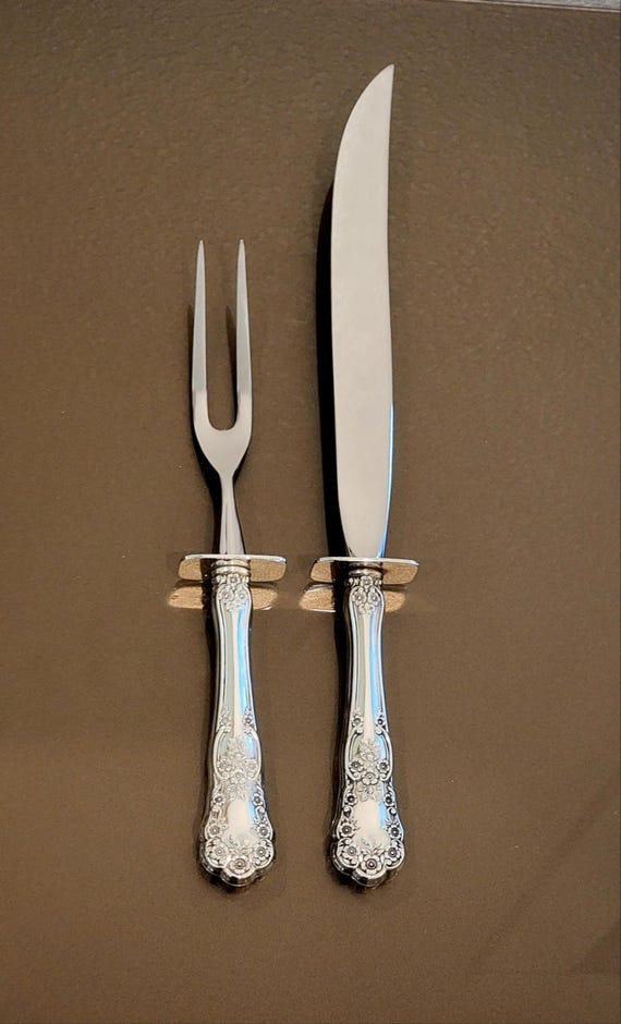 Carving Set 2-pieces - Buttercup by Gorham Sterling Silver Handles