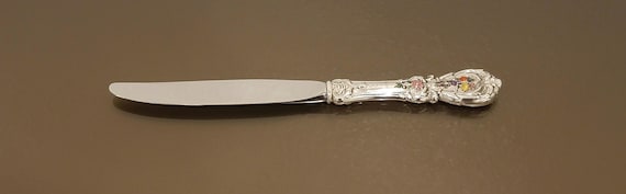 Dinner Knife- *RARE* - Enamelled Fruit - Francis I by Reed & Barton Sterling Silver Handle - 9-5/8"
