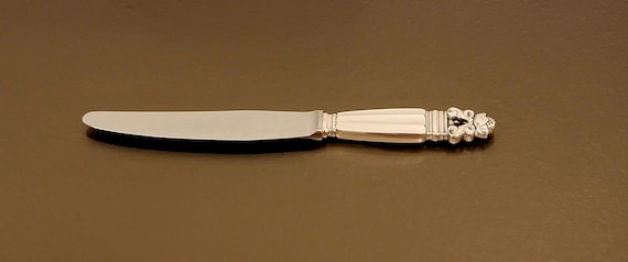 Dinner Knife 9" - Acorn by Georg Jensen Sterling Handle