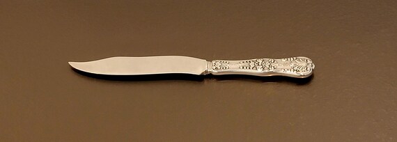 Fish Knife - Sterling Blade - English King by Tiffany Sterling Silver