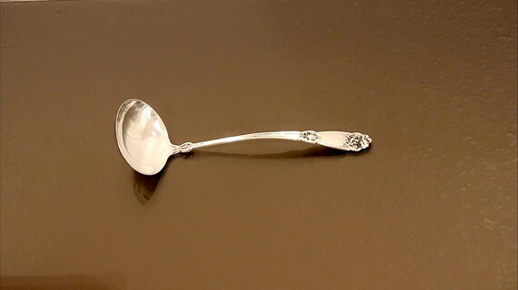 Cream /Sauce Ladle - Fleur de Lis by Alvin Sterling Silver