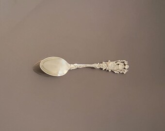 Gorham Sterling Silver Gilt Heraldic 5 O'clock Spoon