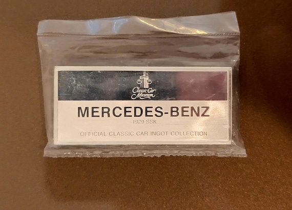 Sterling Silver 0.65 Troy Ounce Mercedes Benz Car Bar
