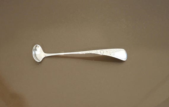 Sterling Silver Hand Engraved Mustard Ladle by Gorham circa 1880