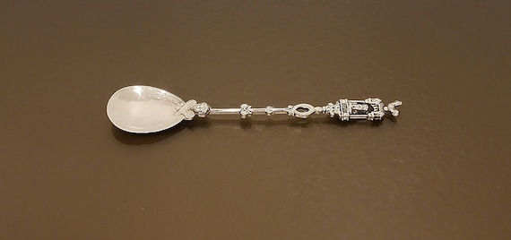 Antique Dutch Sterling Silver Apostle Spoon – St. Bartholomew – 7" Figural Handle