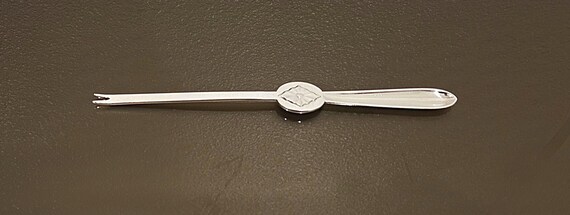 Antique Danish Silver Lobster Pick Fork | Copenhagen Three Tower Silver | Floral Seafood Fork | Denmark Shellfish Utensil