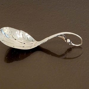 Pierced Serving Spoon - No. 21 by Georg Jensen Sterling Silver