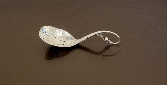 Pierced Serving Spoon - No. 21 by Georg Jensen Sterling Silver