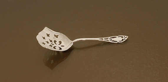 Pierced Bon Bon Spoon - Manchester Silver Co. Sterling Silver 5-1/8"