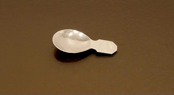 Hammered Sterling Silver Tea Caddy Spoon
