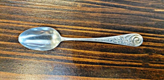 Sterling Silver Demitasse Spoon by Wood & Hughes of NY