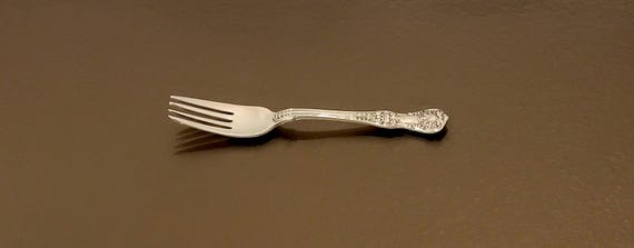 Pastry Fork - English King by Tiffany Sterling Silver