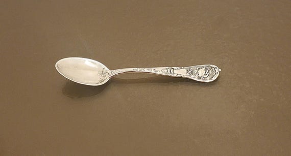 Antique Gorham Sterling Silver Zodiac Spoon – Cancer - June Birth Month – Victorian 19th Century – Astrology Gift – Demitasse Size