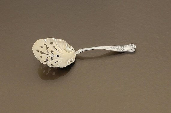 Bon Bon Spoon - mono BATEMAN - Maryland by Gorham Sterling Silver Gold Washed