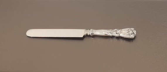 Dinner Knife - Sterling Handle/Silverplate Blade - Mono M - Iris by Durgin