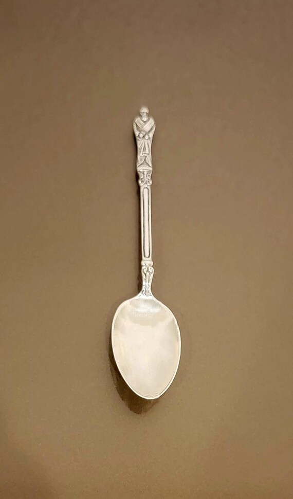 English Sterling Silver Apostle Demitasse Spoon